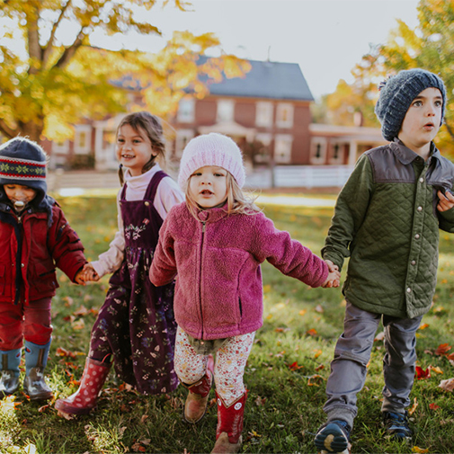 The Dewey School Kids Playing