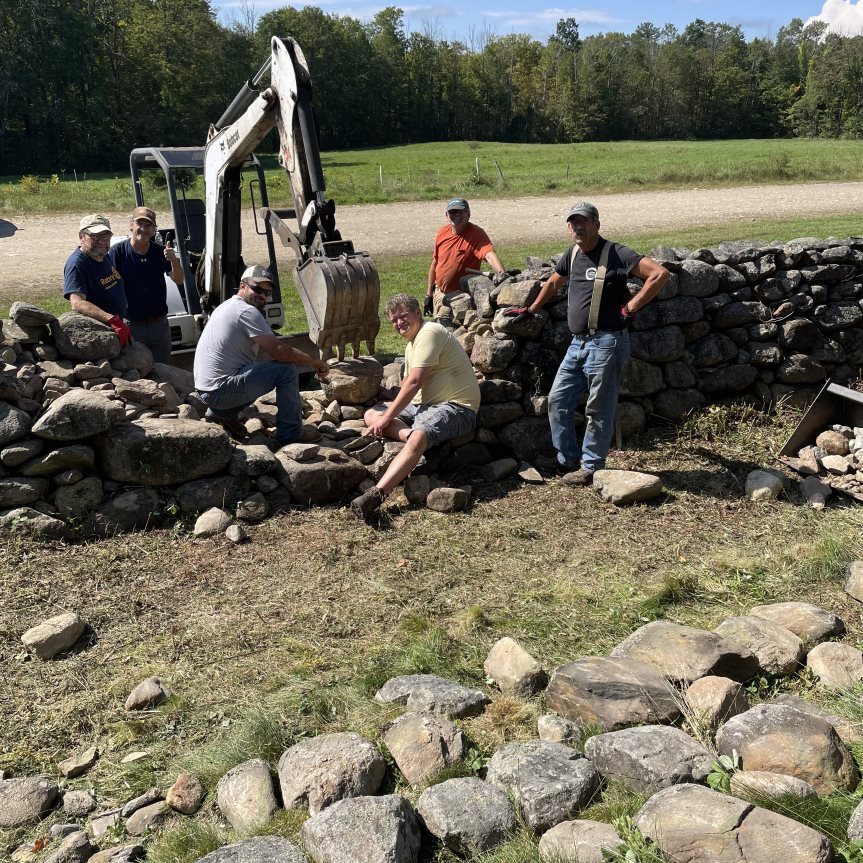 Stone Wall Building