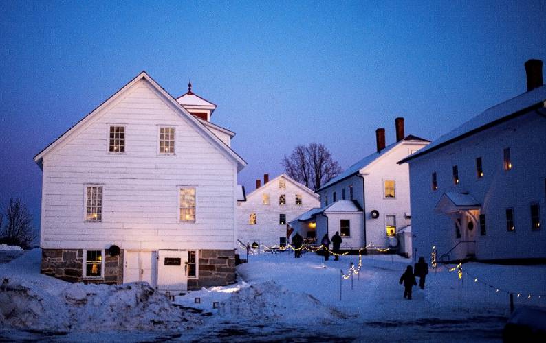 Village in winter
